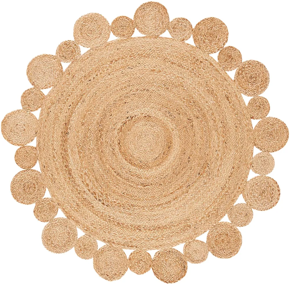Minimalist Designer Round Jute Rug XS (2*2ft)