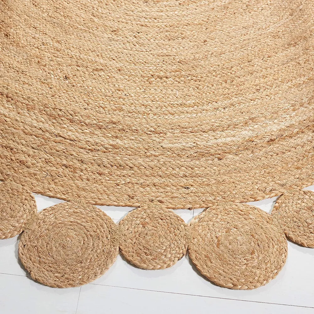 Minimalist Designer Round Jute Rug XS (2*2ft)