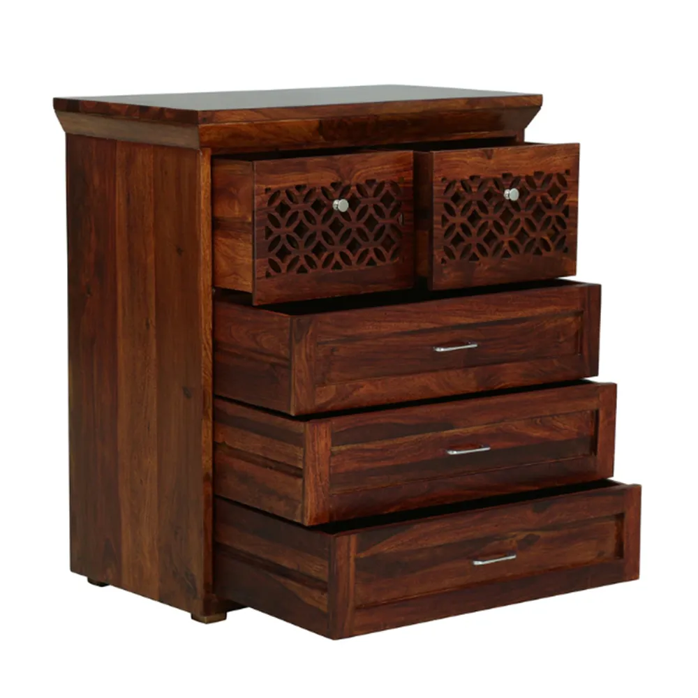 Minimalist Designer Sheesham Wood Chest Of Drawers