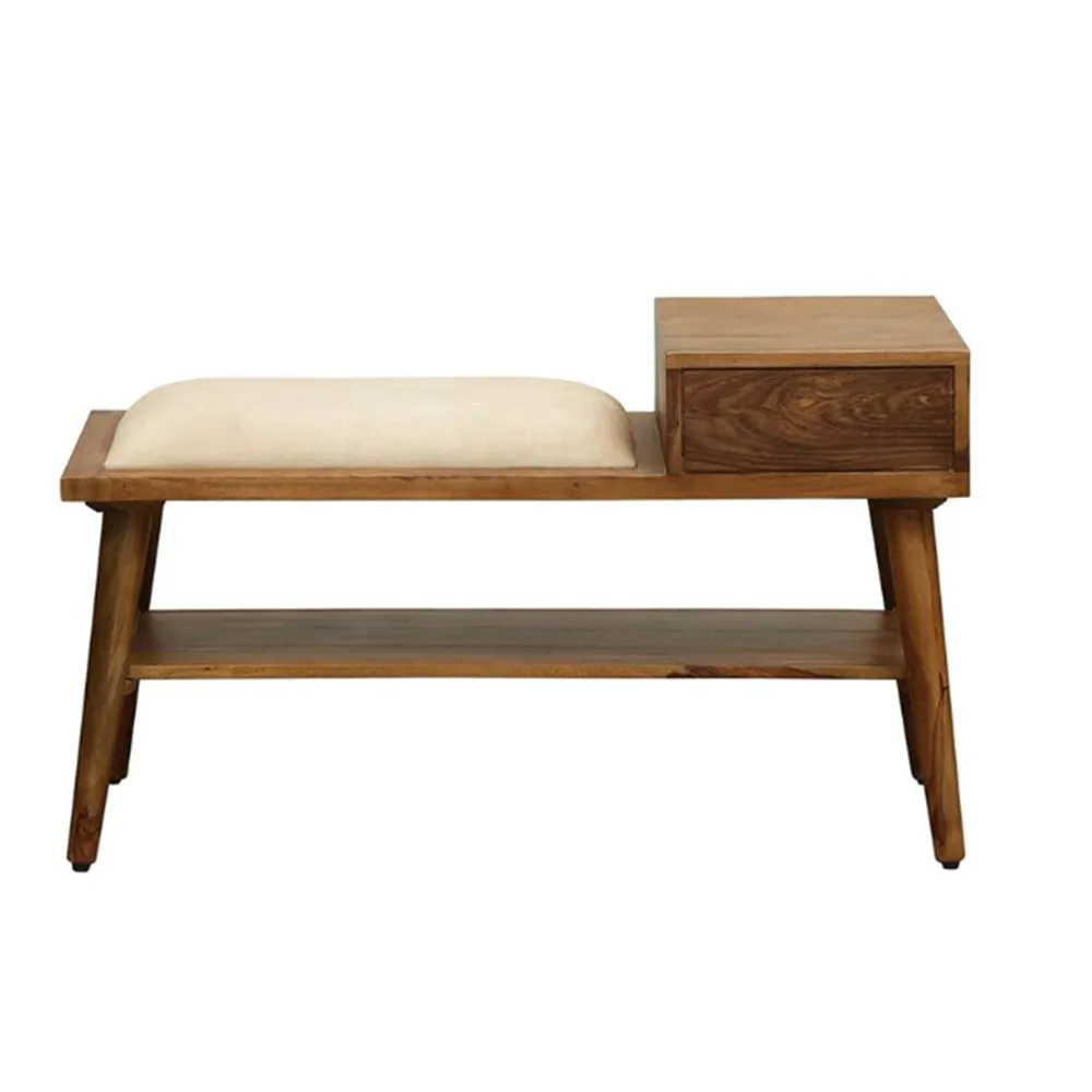 Minimalist High Utility Sheesham Wood Shoe Rack