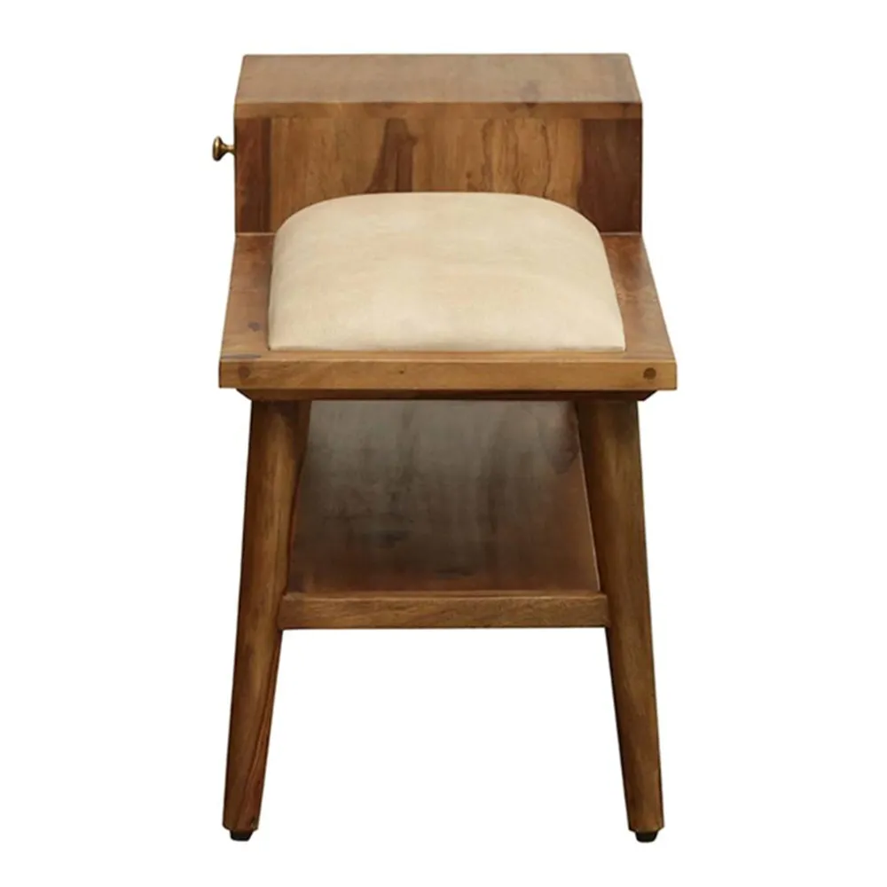 Minimalist High Utility Sheesham Wood Shoe Rack