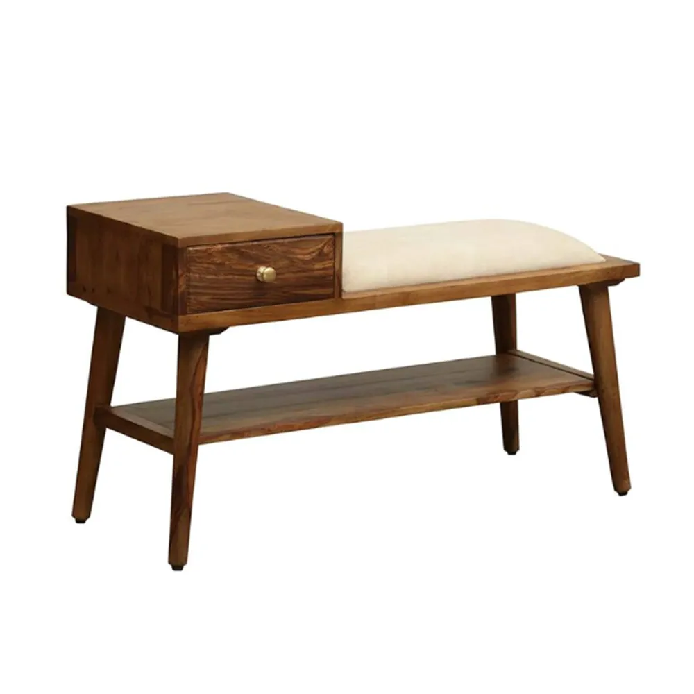 Minimalist High Utility Sheesham Wood Shoe Rack