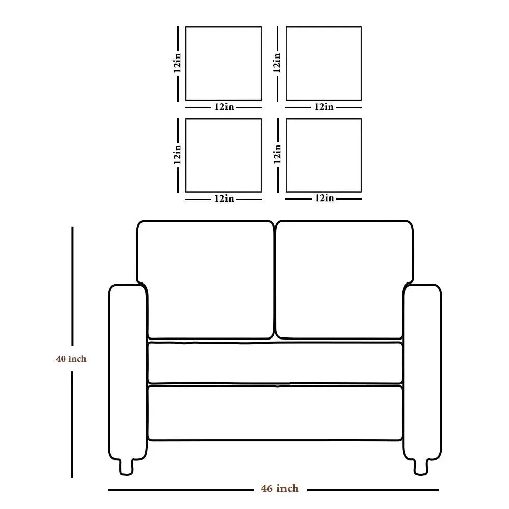Minimalist Leaves Framed Wall Art Set of 4