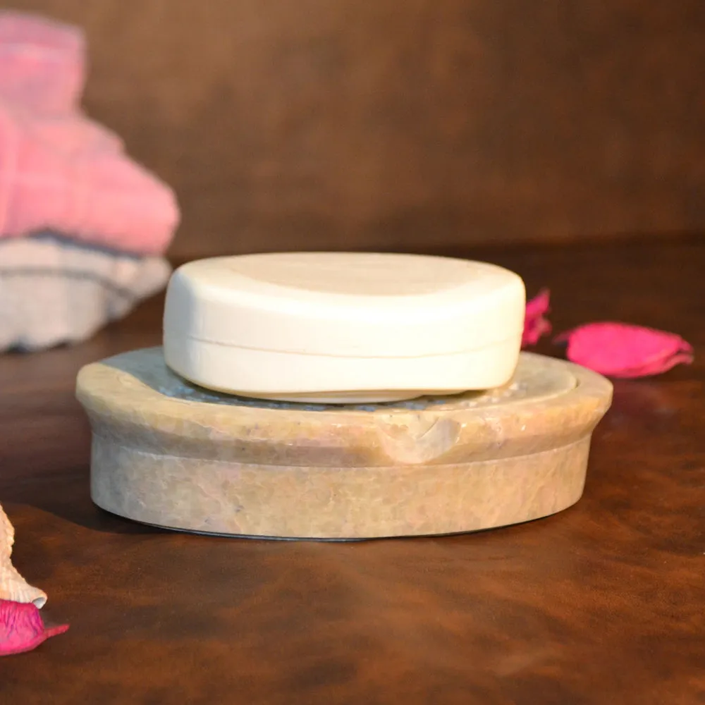 Minimalist Oval Soapstone Soap DIsh