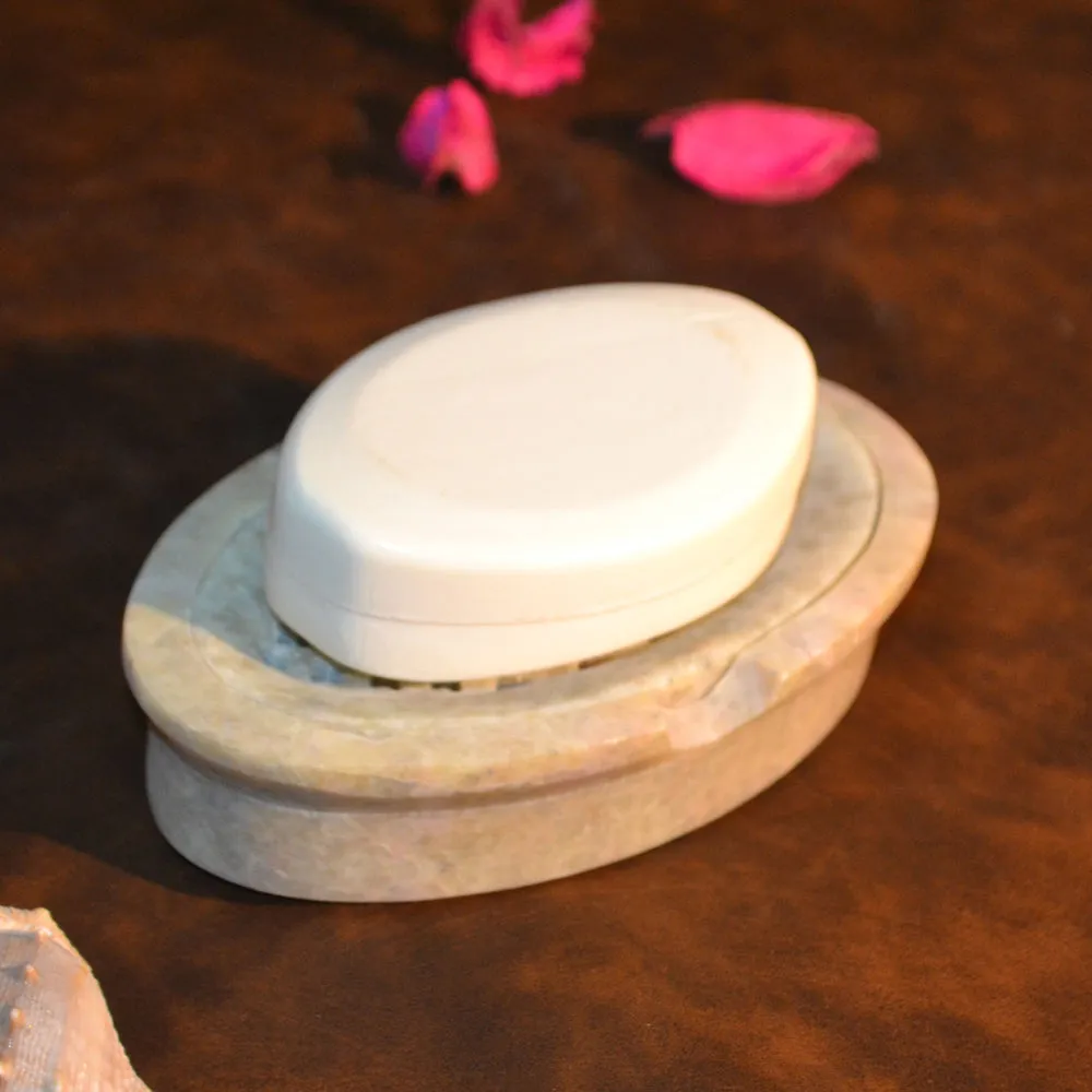 Minimalist Oval Soapstone Soap DIsh