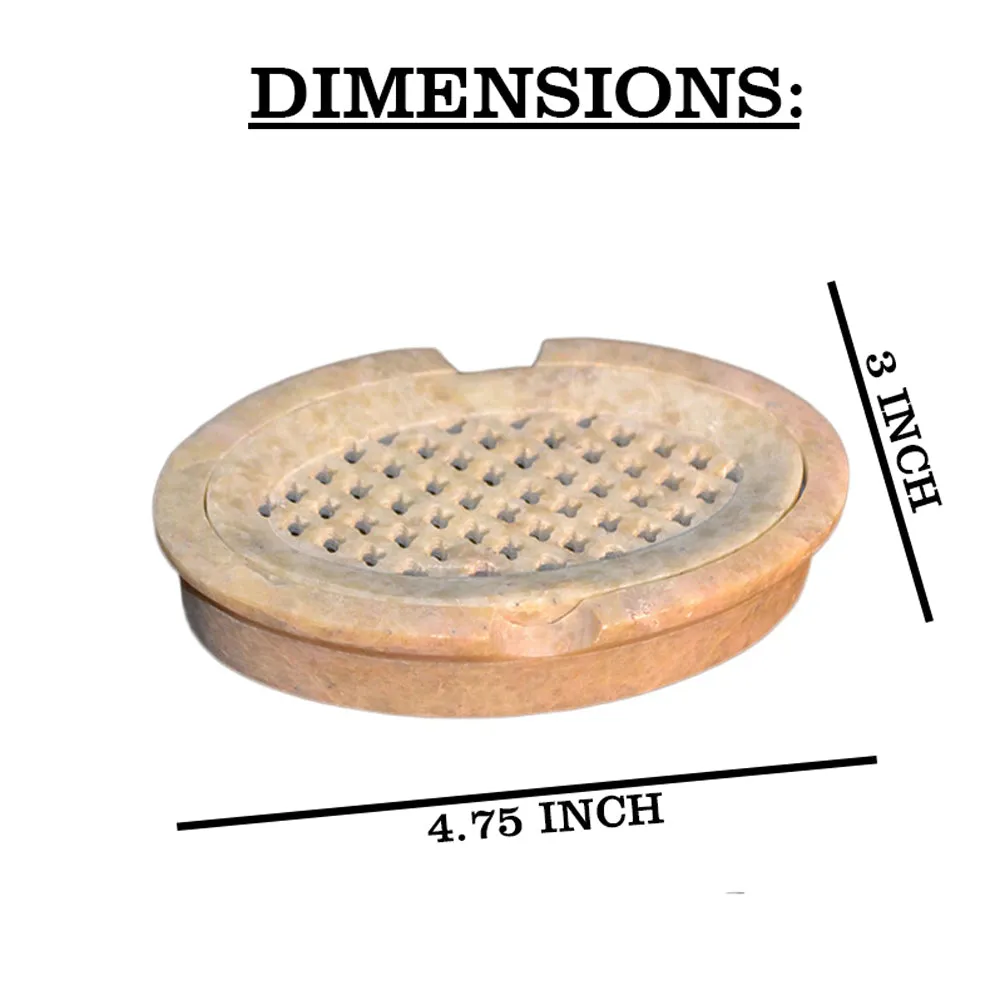 Minimalist Oval Soapstone Soap DIsh