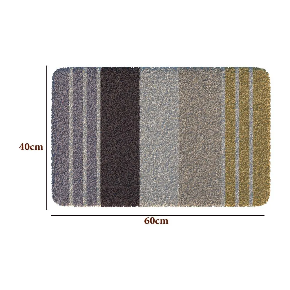 Minimalist Patterned Woolen Door Mat
