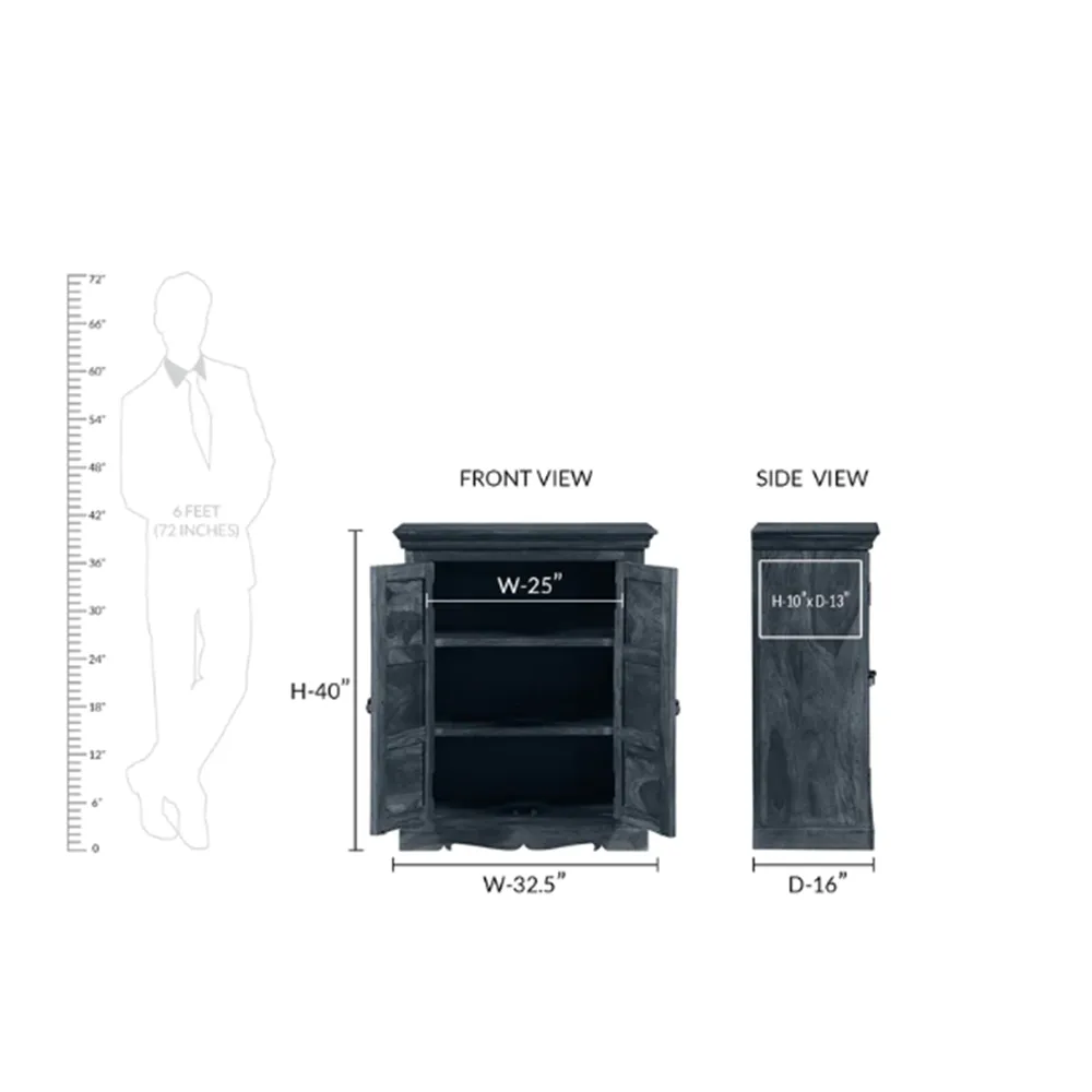 Minimalist Sheesham Wood Cabinet