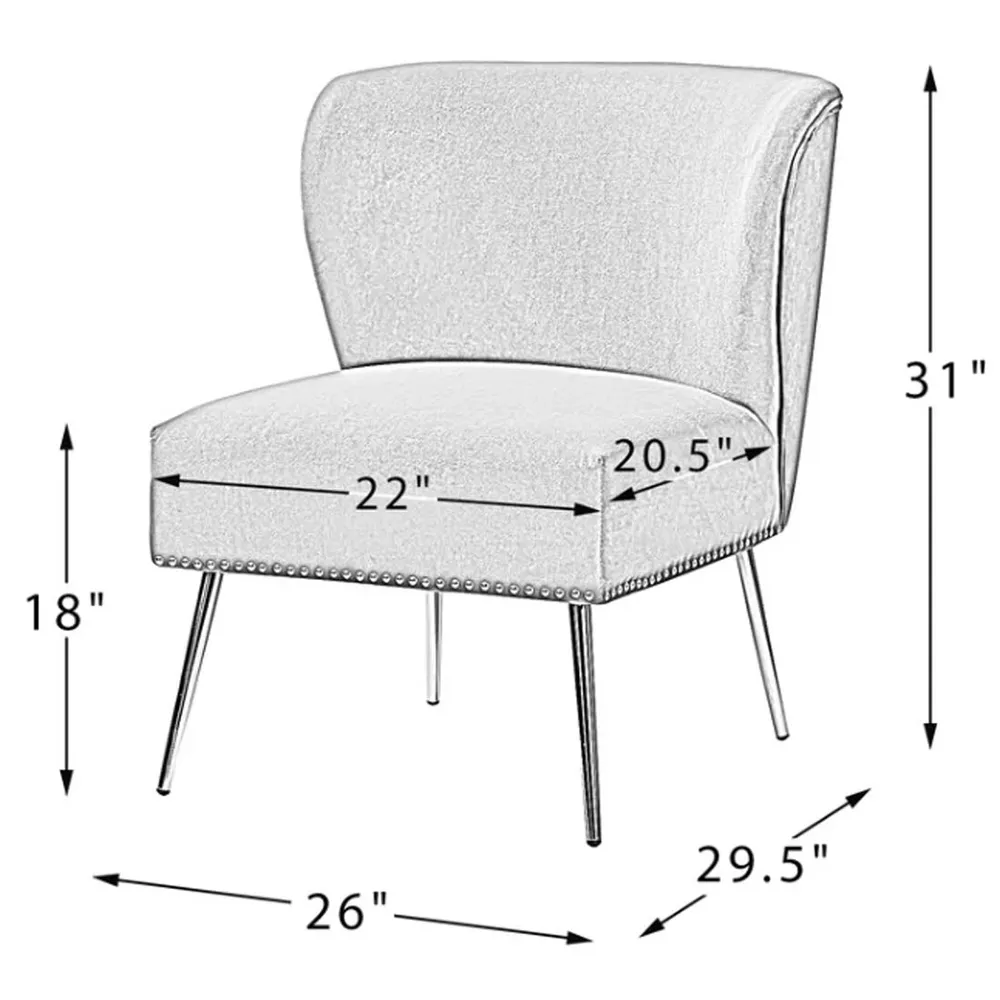 Minimalist Yellow Velvet Lounge Chairs Set Of 2 Single