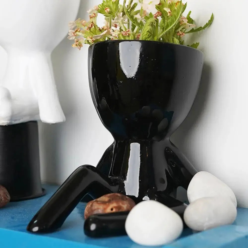 Minimalist Yoga Desk Planter Flower Pot for Home Decor Set of 3