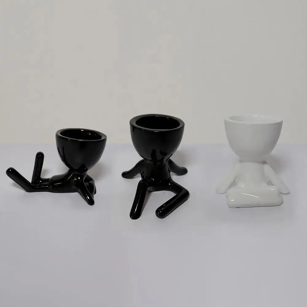 Minimalist Yoga Desk Planter Flower Pot for Home Decor Set of 3