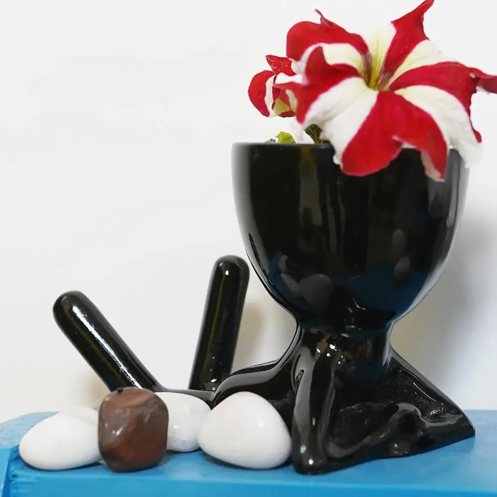 Minimalist Yoga Desk Planter Flower Pot for Home Decor Set of 3