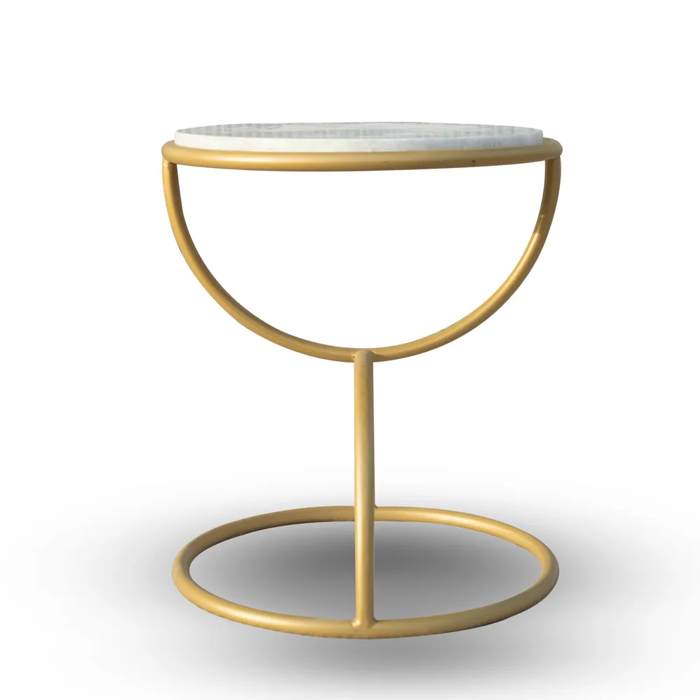 Minimalist's Choice Black Metal Side Table