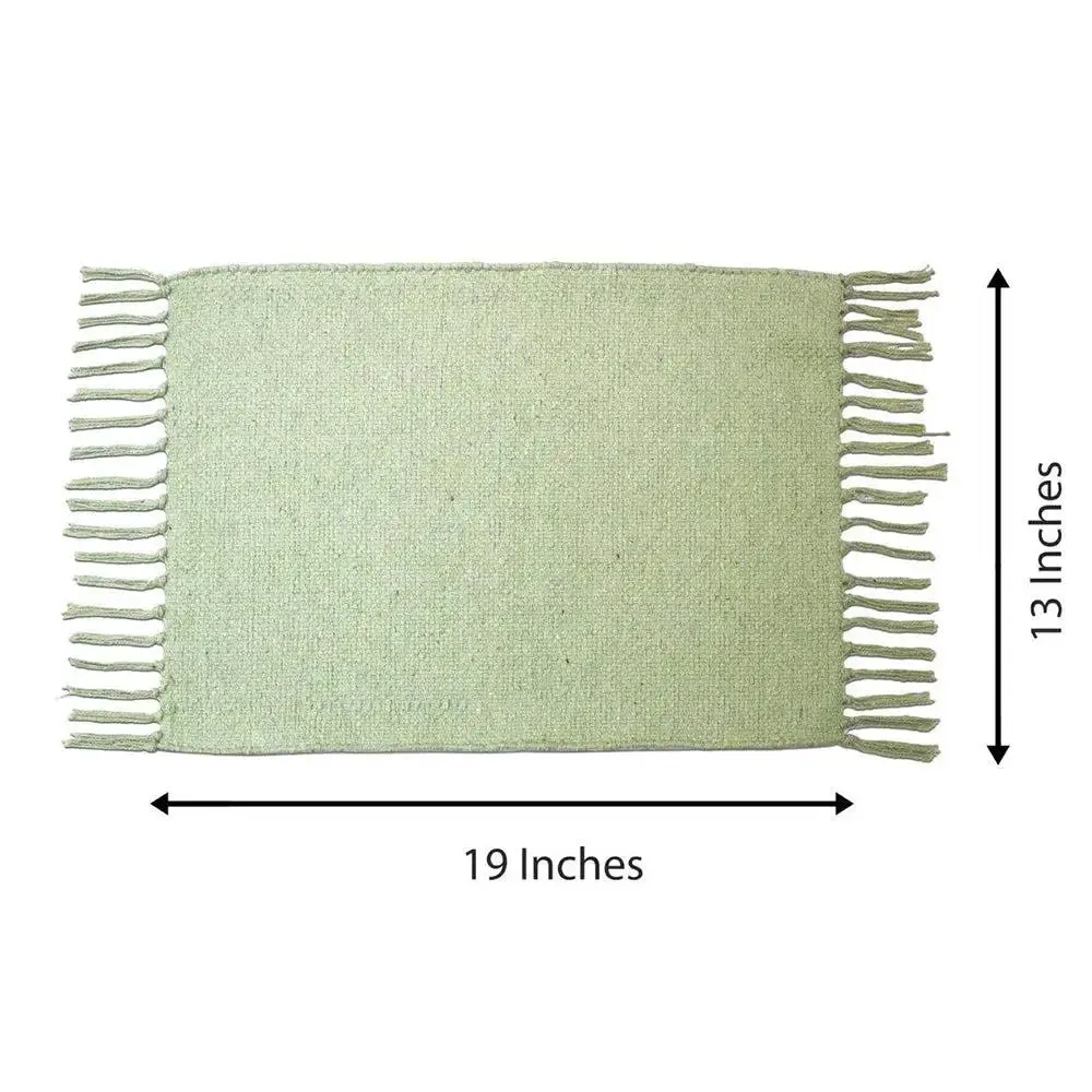 Mint Green Soft Cotton Placemat Set Of 4