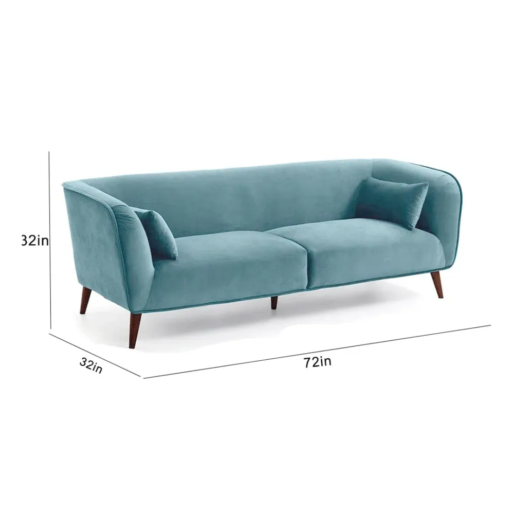 WallMantra Modern 3 seater sofa – Light Blue