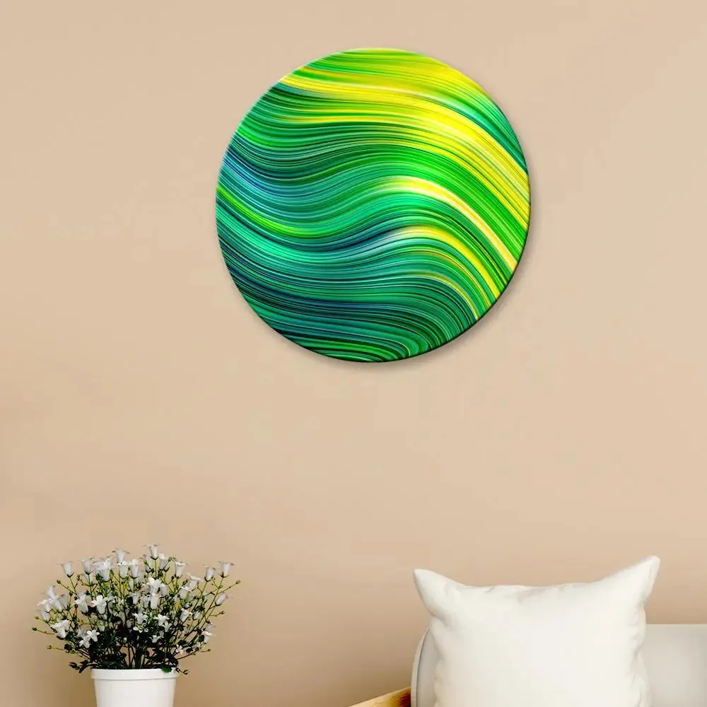 Modern Abstract Art Round Shape Canvas wall Painting