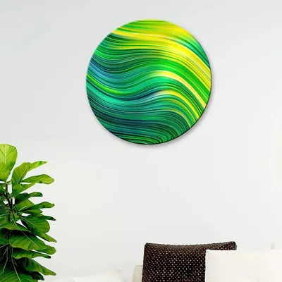 Modern Abstract Art Round Shape Canvas wall Painting