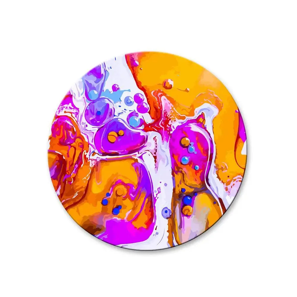 Modern Abstract Art Round Shape Canvas wall Painting