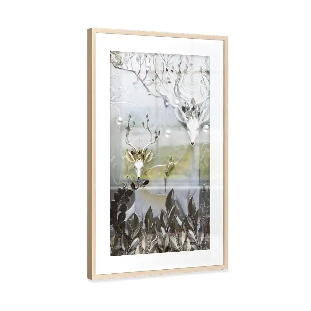 Modern Abstract Jungle Framed Art- Large