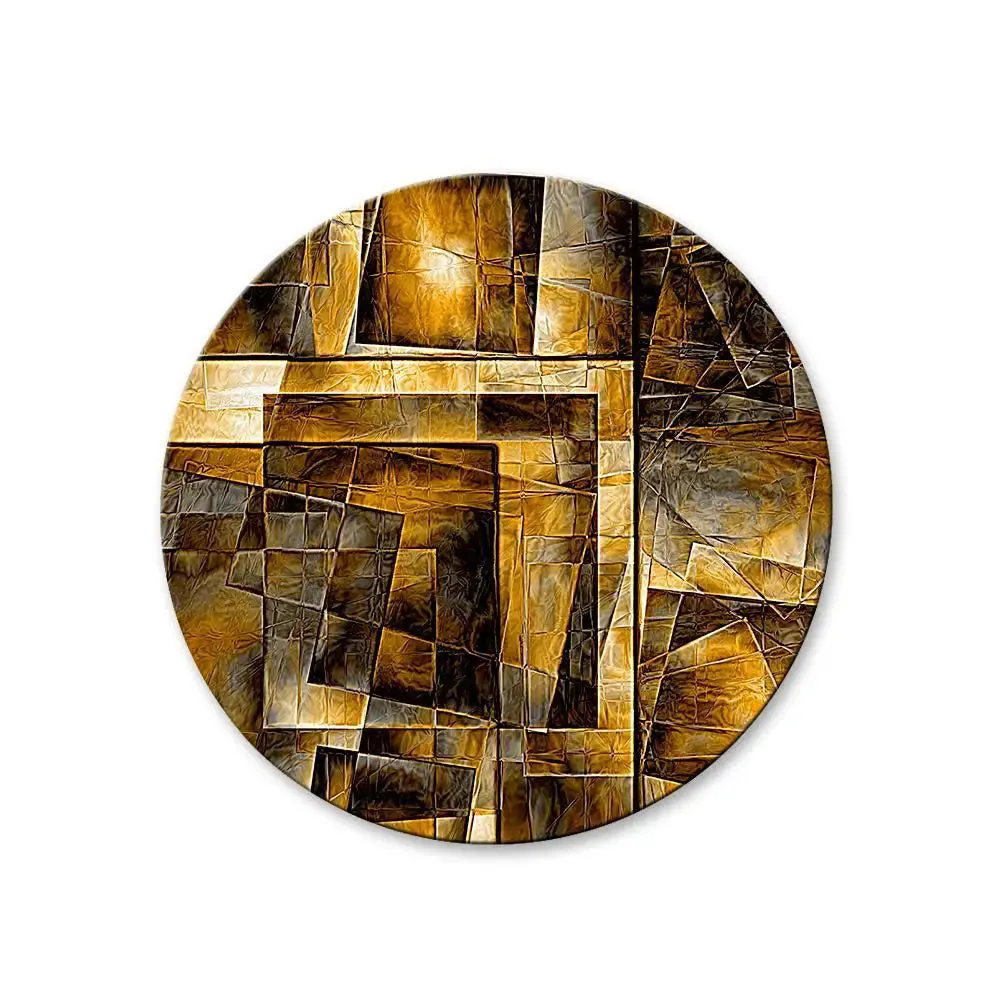 Modern Art Abstract Design Round Shape Canvas wall Painting