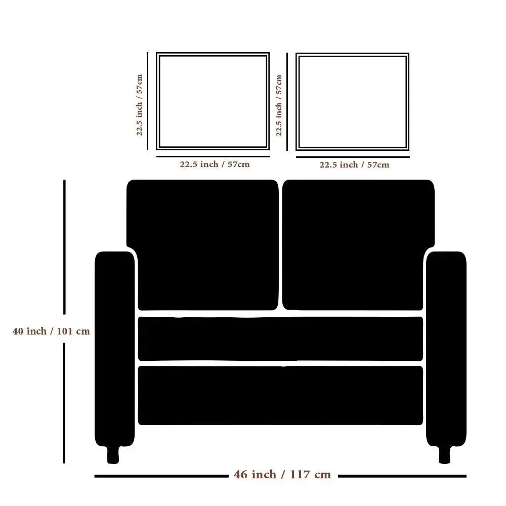 Modern Art Canvas Painting With Black Floating Frame Size: 30 cm (H) X 30 cm (W) Set of 2