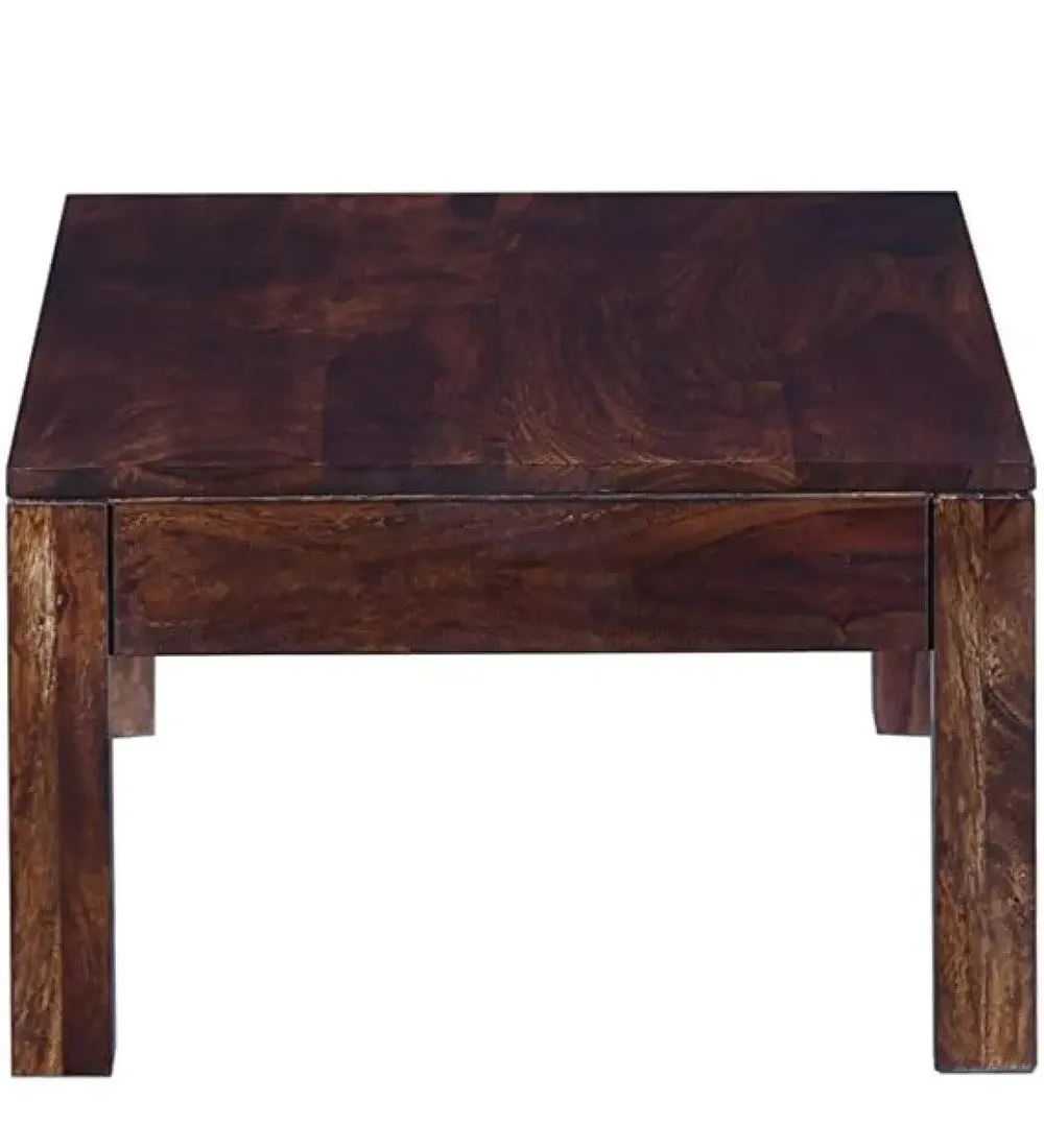 Modern Art Minimalistic Style Sheesham Wood Center Table