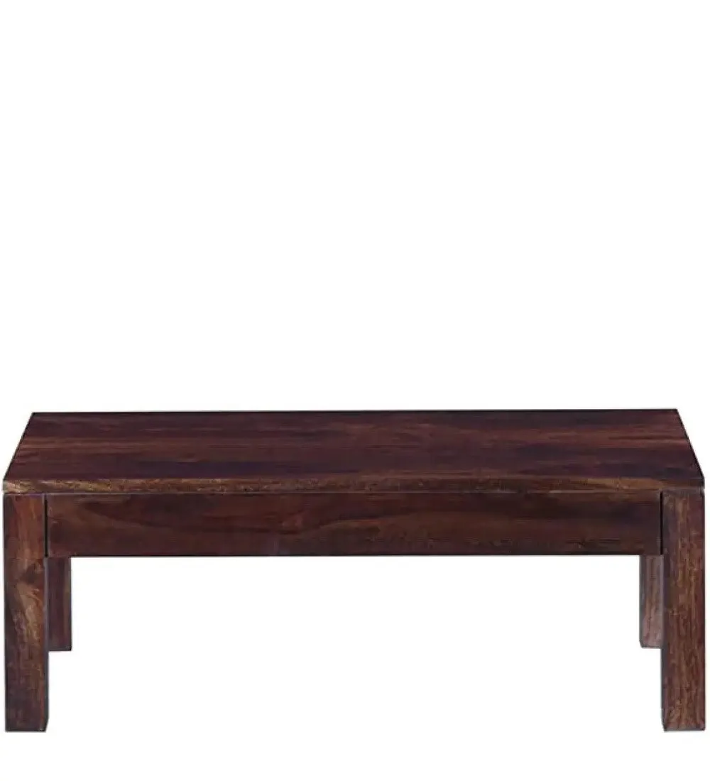 Modern Art Minimalistic Style Sheesham Wood Center Table