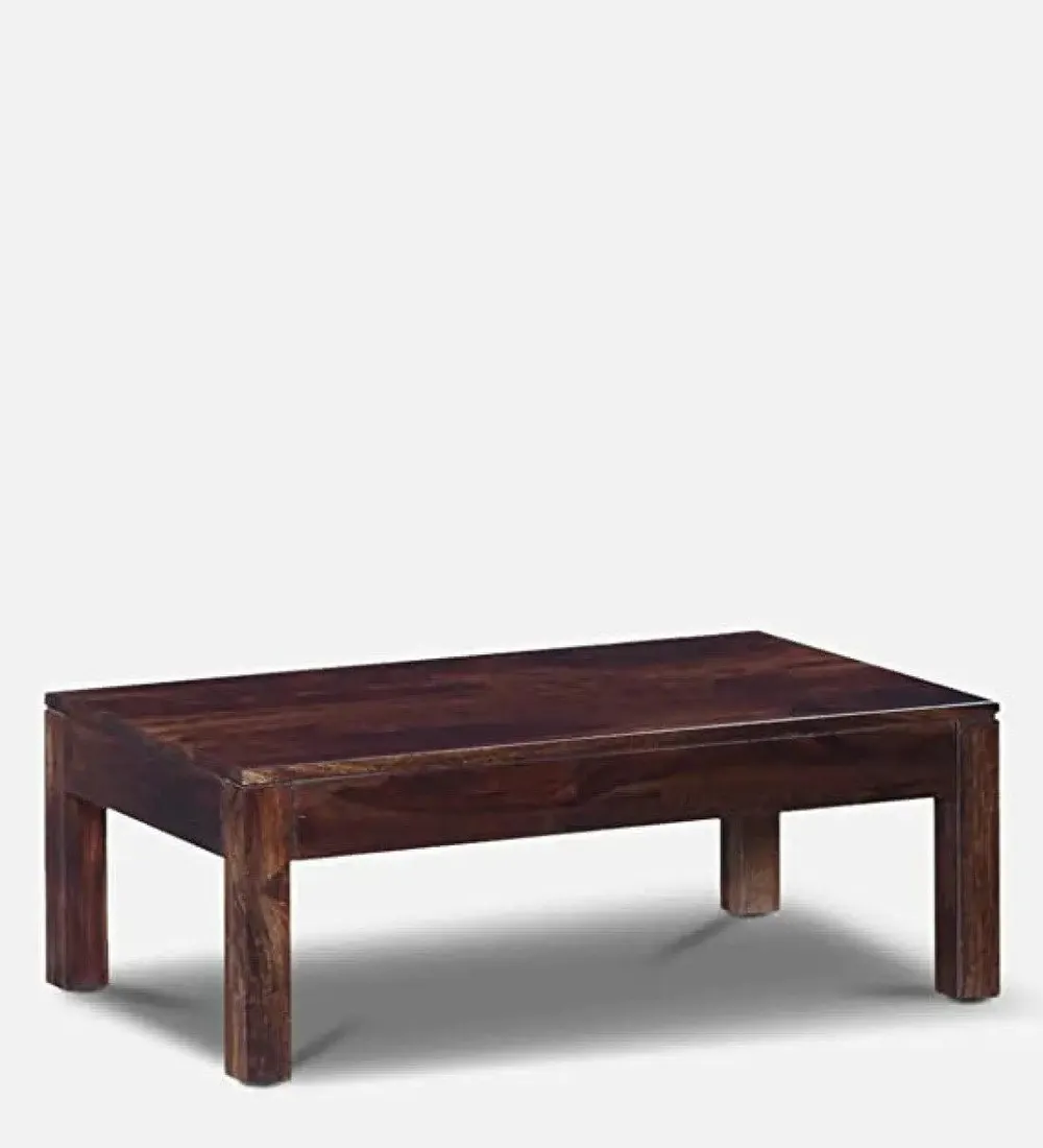 Modern Art Minimalistic Style Sheesham Wood Center Table