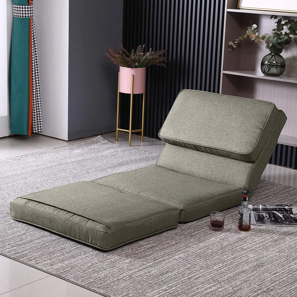 Modern Brown High Back Resting Floor Sofa