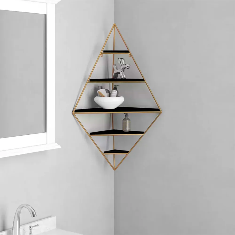 Modern Corner Shelf In Diamond Shape
