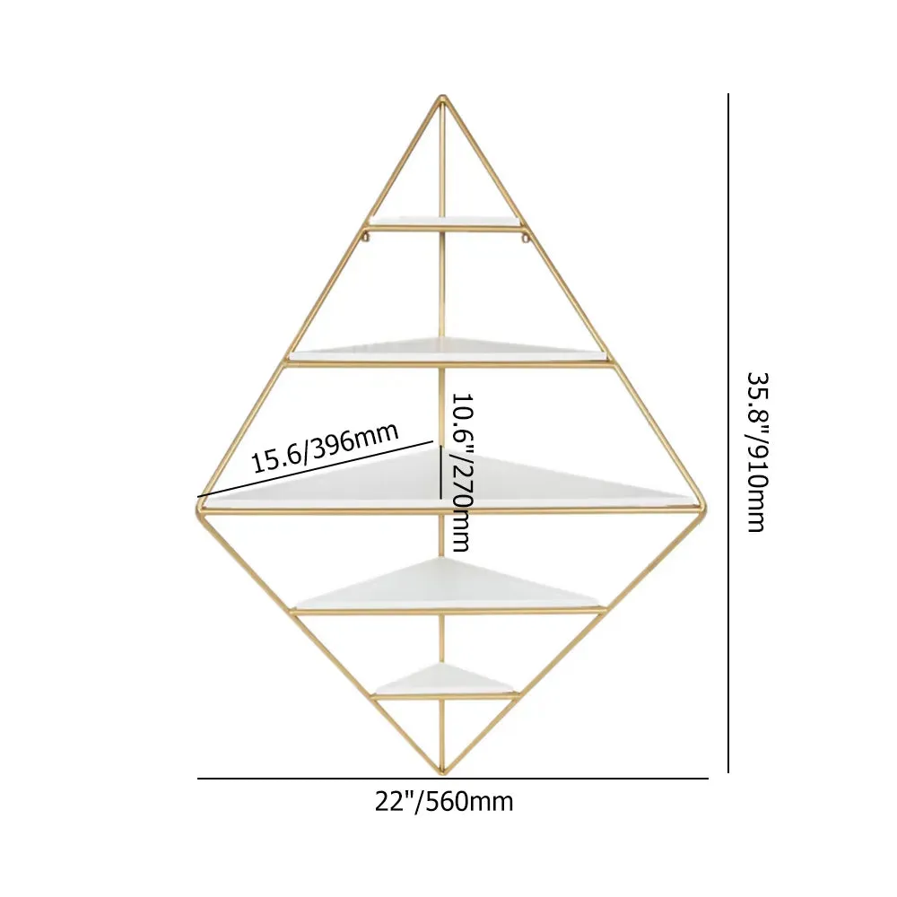 Modern Corner Shelf In Diamond Shape
