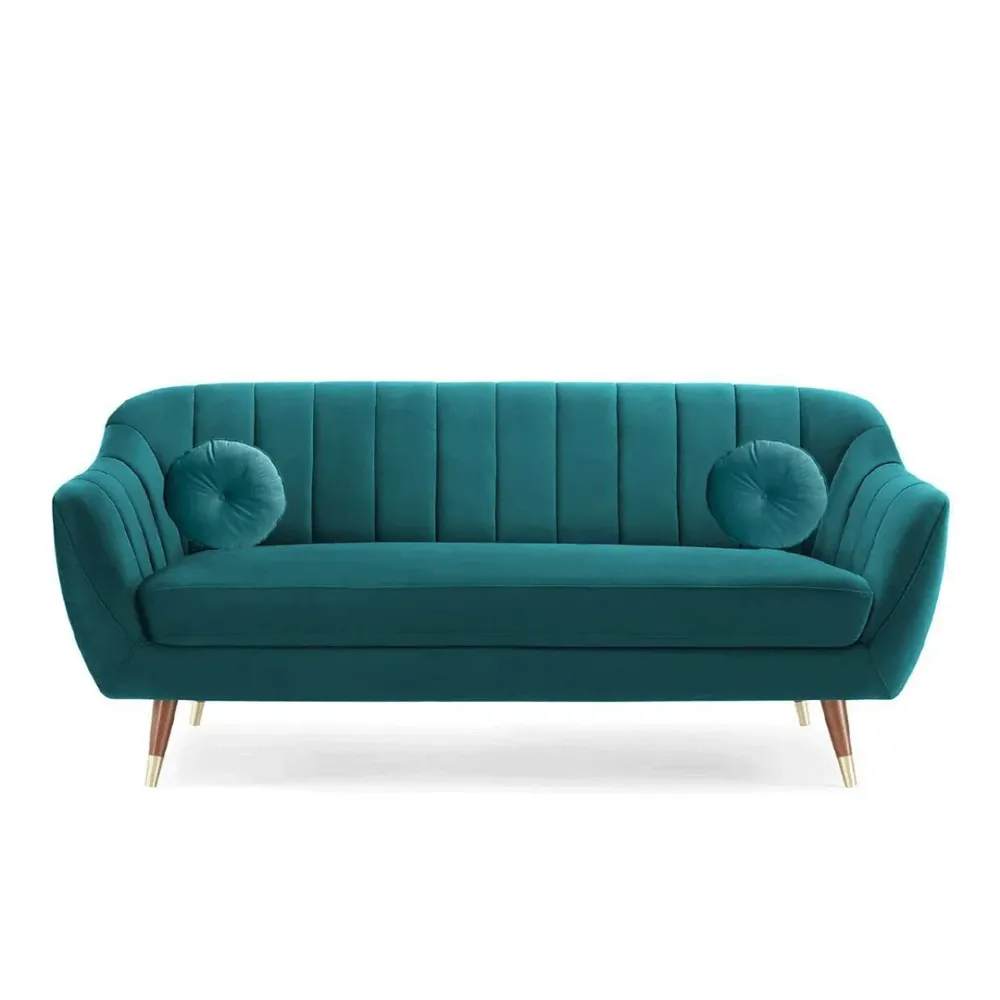 WallMantra Modern design 3 seater sofa - Ocean Teal