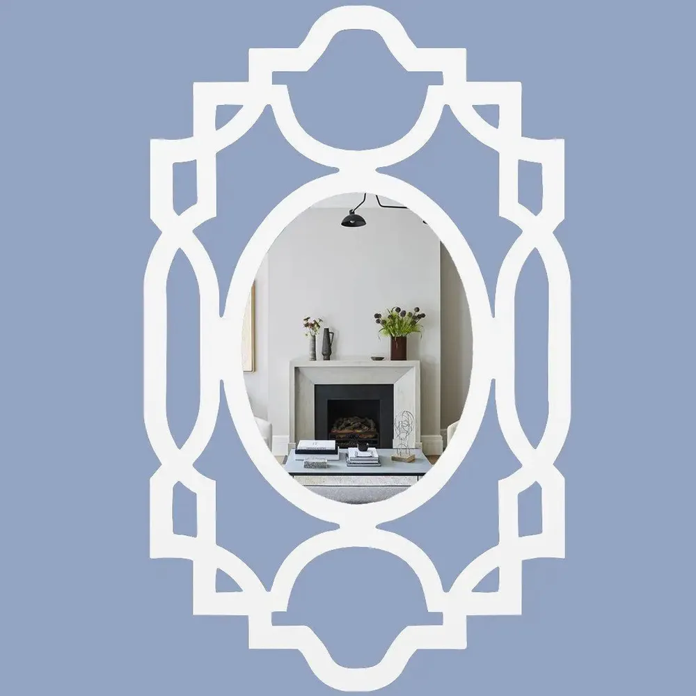 Modern Design Decorative Wooden Wall Mirror Regular ( 61CM X 38CM )