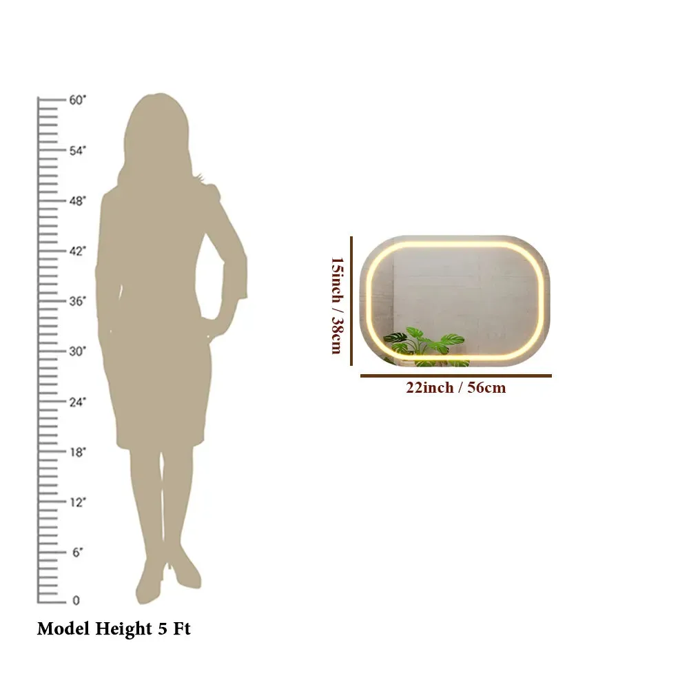 Modern Designed LED Curved Bathroom Mirror