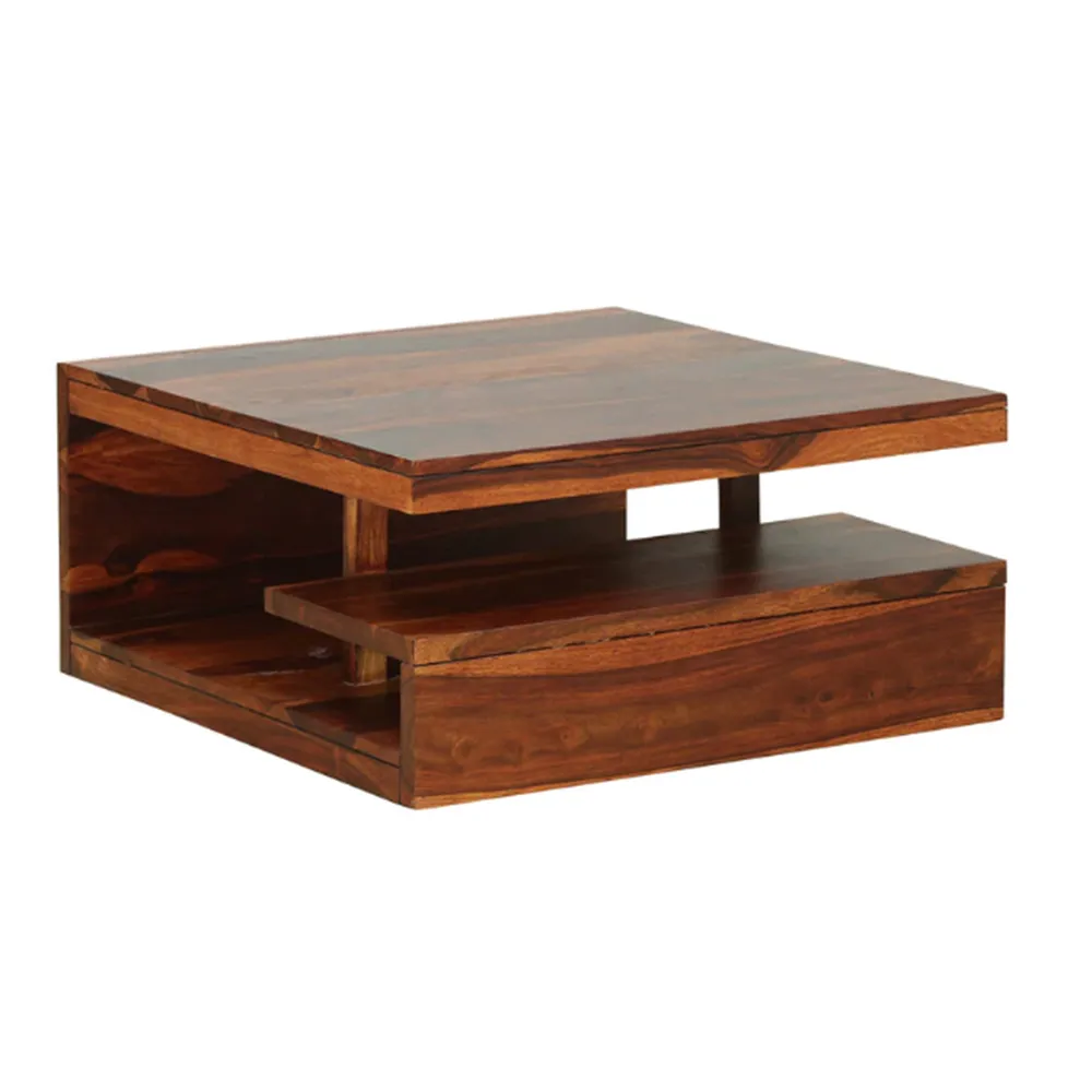 Modern Designer Crafted Sheesham Storage Wood Centre Table