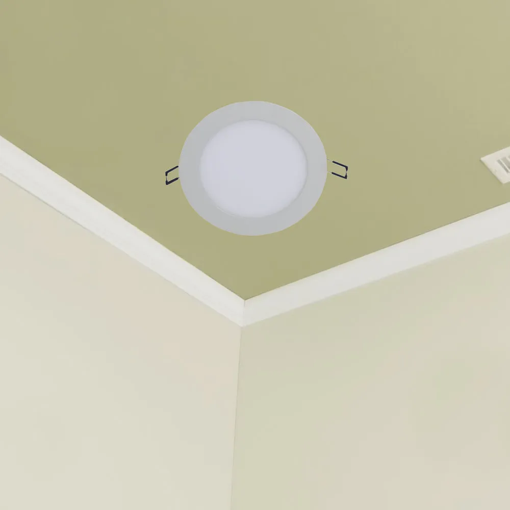 Modern Flat Round 12W White Penal Light