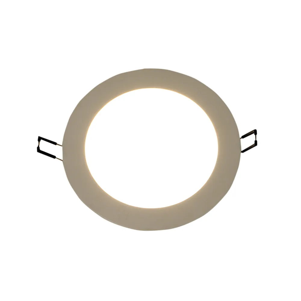 Modern Flat Round 12W White Penal Light