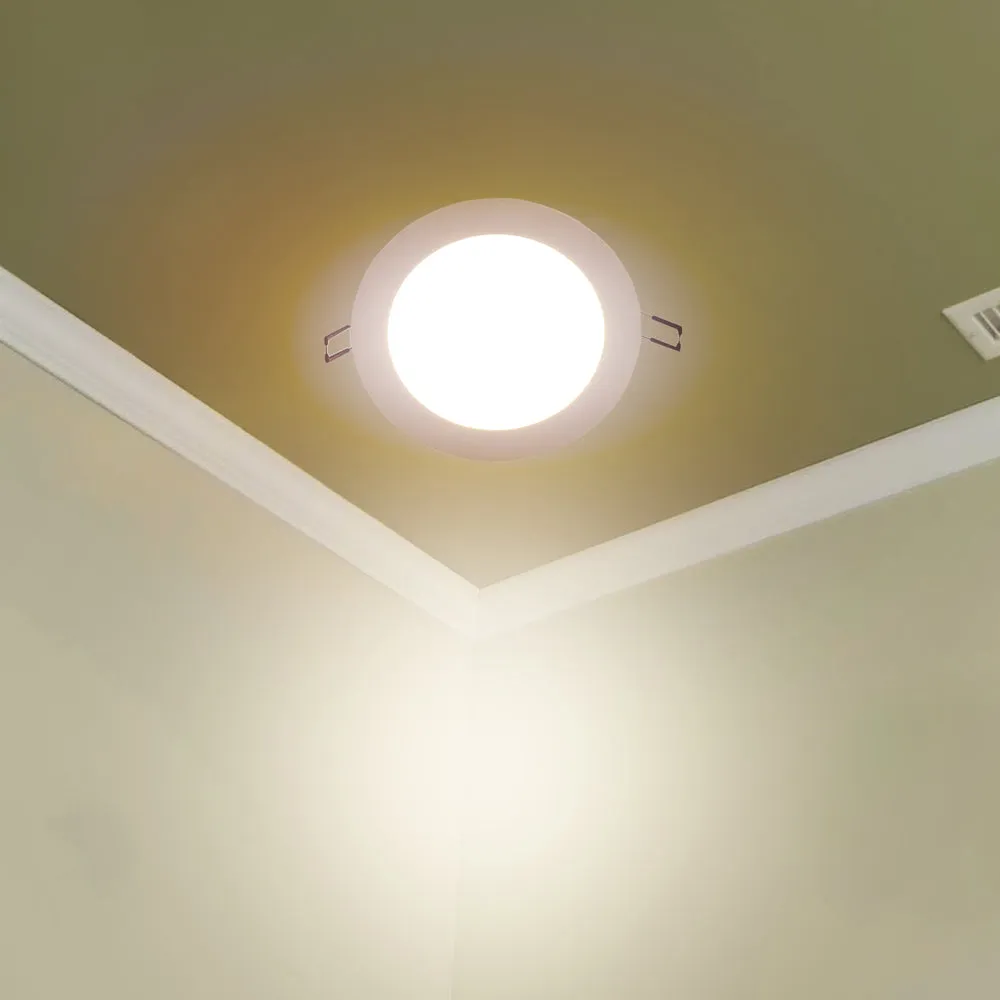 Modern Flat Round 12W White Penal Light