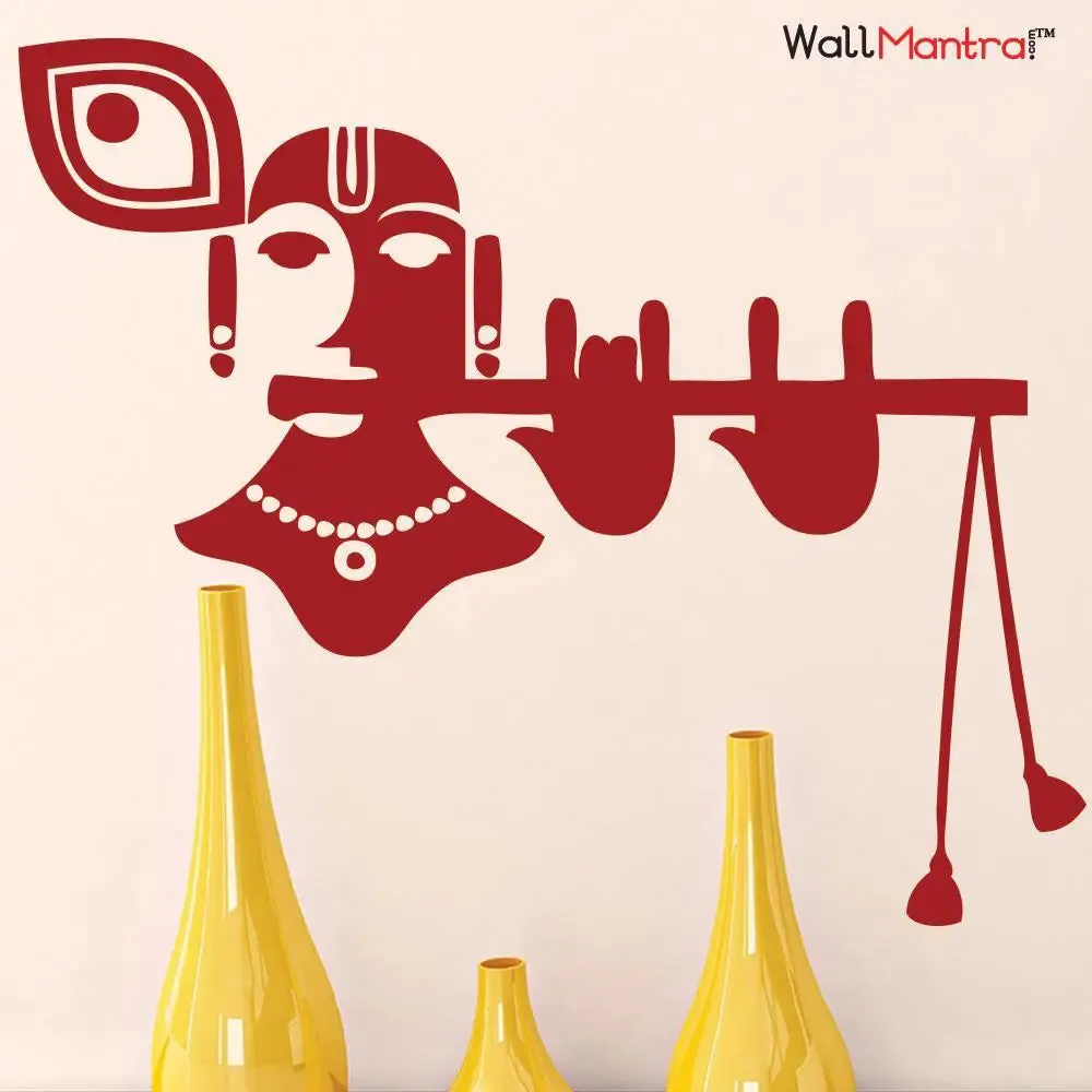 Modern Krishna wall sticker
