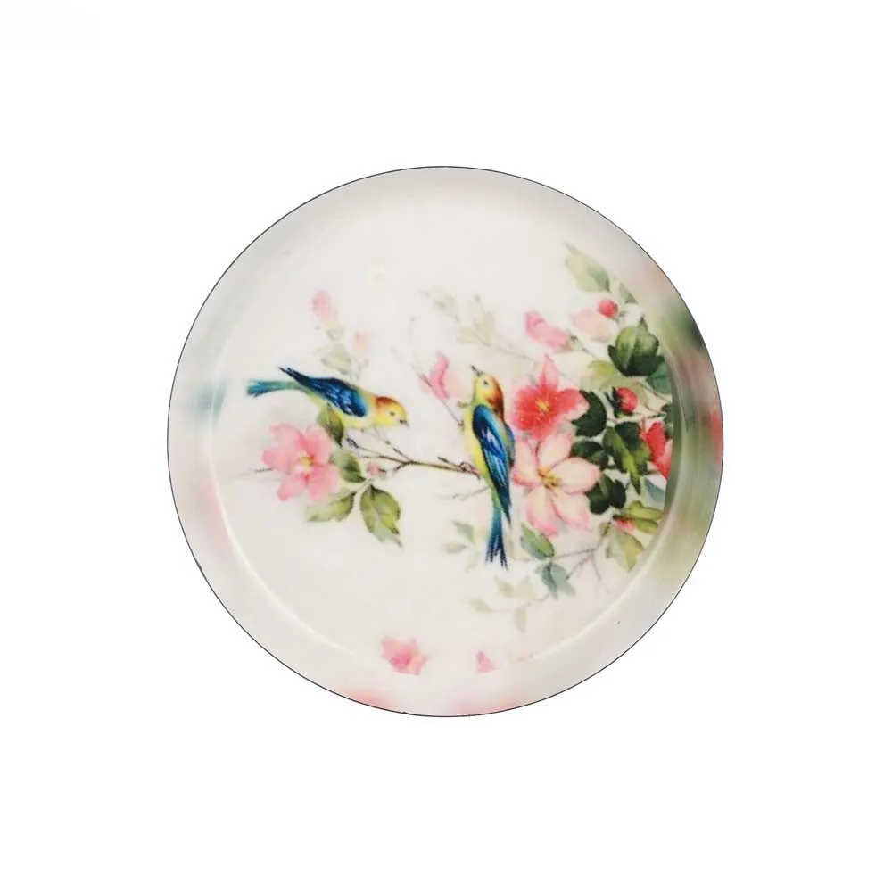 Modern Miracle Garden Decorative Metal Wall Plate Set of 3