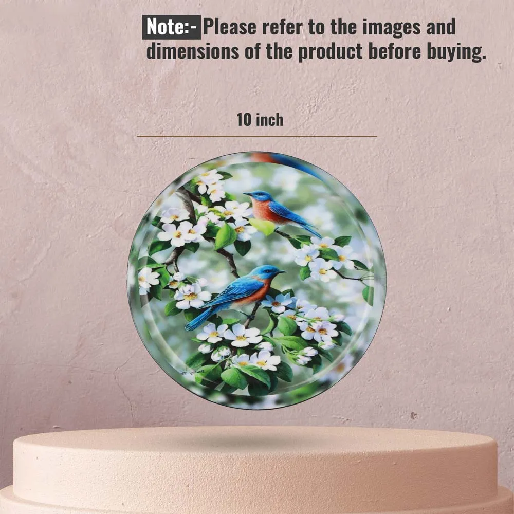 Modern Miracle Garden Decorative Metal Wall Plate Set of 3