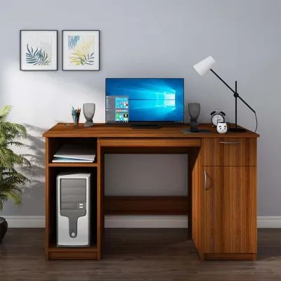 WallMantra Modern Workspace Premium Wooden Computer Table