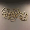 Modish Pentagonal Gold Metallic Wall Art WallMantra