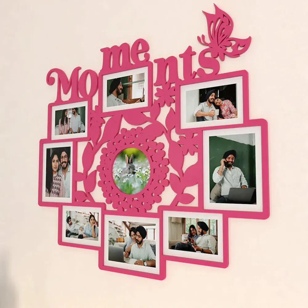 Moments Pink Hanging Photo Frame Regular