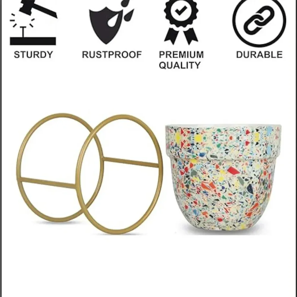 Multicolor Desktop Meena Planter with Stand