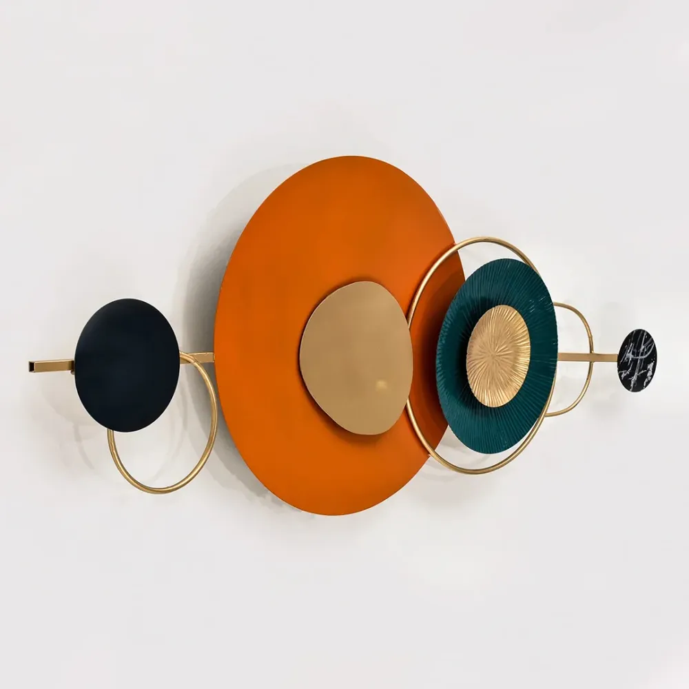 WallMantra Multicolor Large Abstract Metal Wall Art