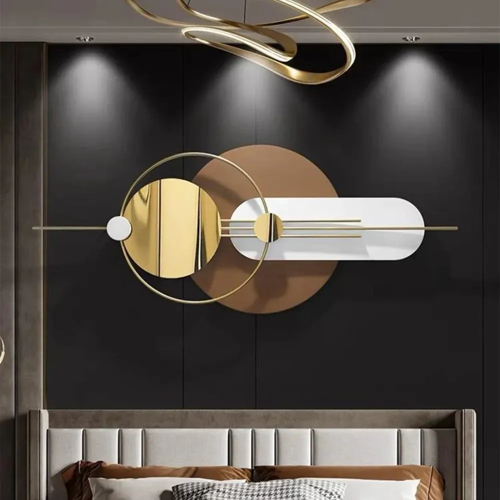 WallMantra Multicolour Circle Designer Metal Wall Art