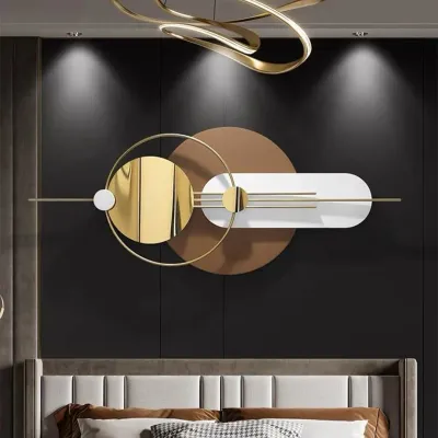 WallMantra Multicolour Circle Designer Metal Wall Art