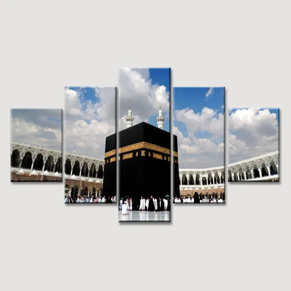 Muslim Pilgrimage Kaaba Canvas Wall Painting
