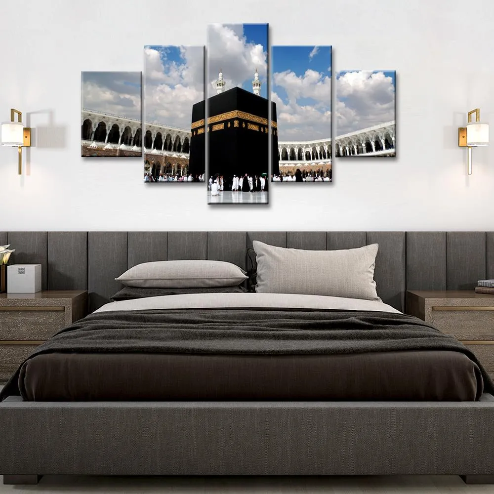 Muslim Pilgrimage Kaaba Canvas Wall Painting